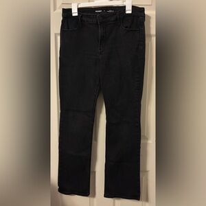 Women’s Black Old Navy Mid Rise Kicker Bootcut Jean Size 12 🖤